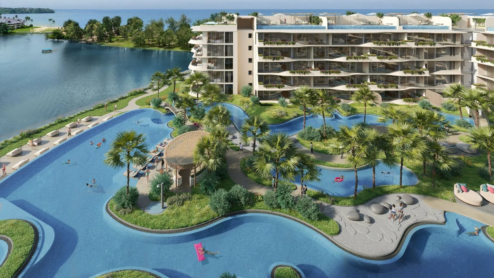 Laguna Bayside — exterior view towards the canal