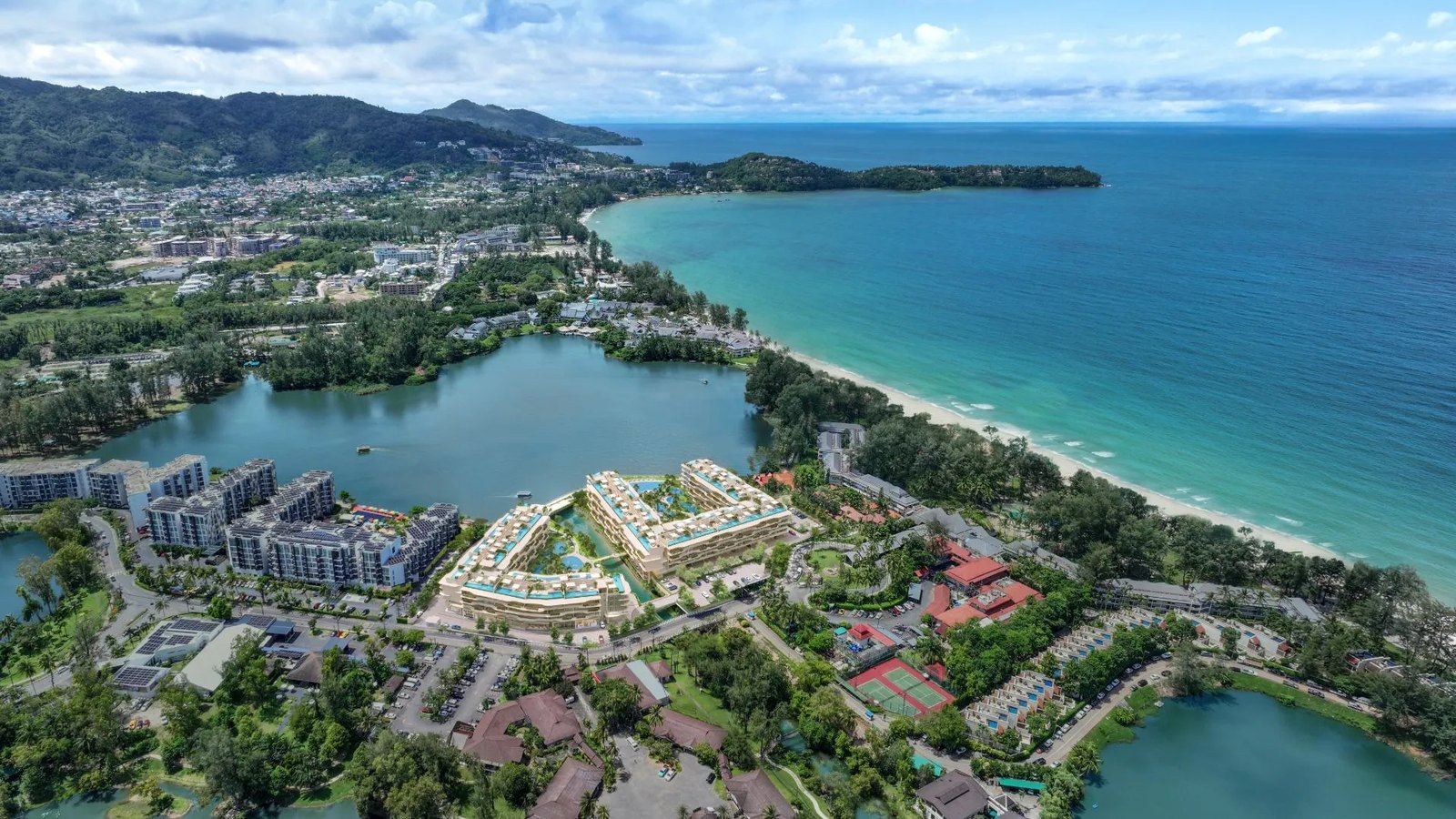 Laguna Bayside — aerial map of the Laguna Phuket resort setting